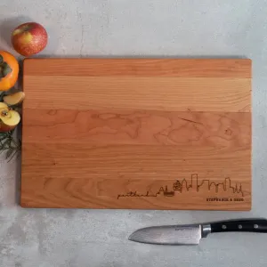 Portland Oregon Script Cutting Board