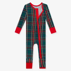 Posh Peanut Tartan Plaid Convertible Zippered One Piece