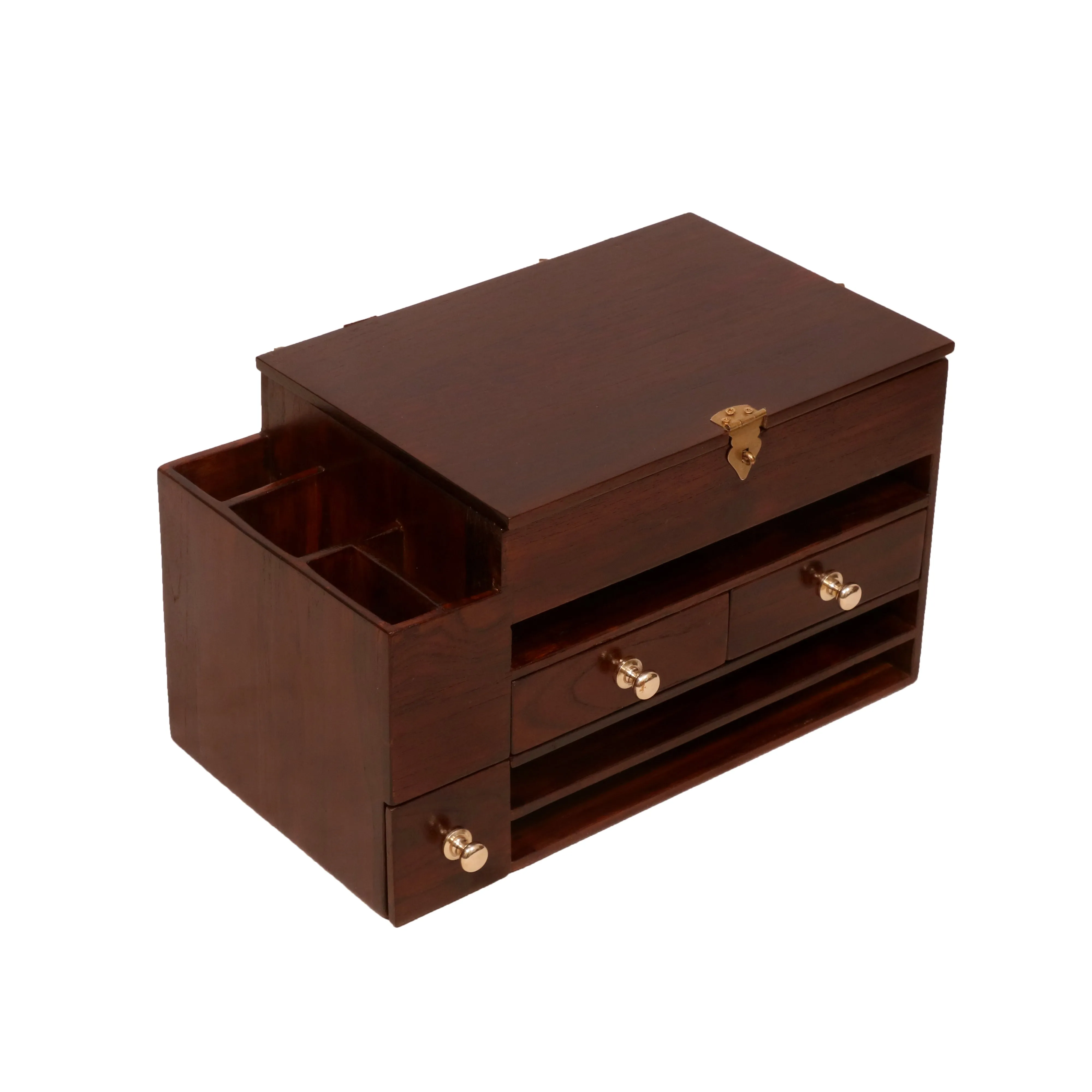 Roomy Wooden Desk Organizer