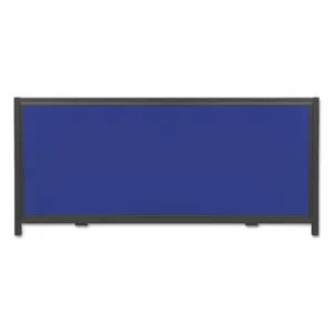 ShowIt! Display System Optional Header Panel, 24"w x 10"h, Blue/Gray Fabric w/ Black Frame
