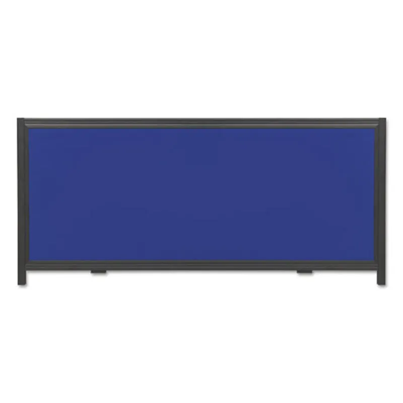 ShowIt! Display System Optional Header Panel, 24"w x 10"h, Blue/Gray Fabric w/ Black Frame