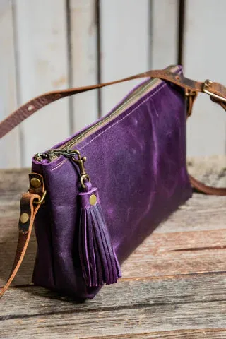 Special Edition Colors | Mini Leather Zip Bag | Handmade Purse