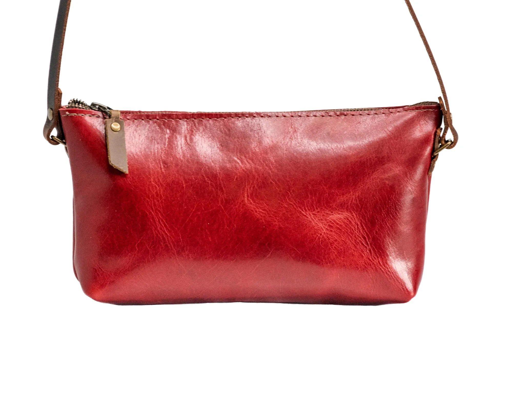 Special Edition Colors | Mini Leather Zip Bag | Handmade Purse
