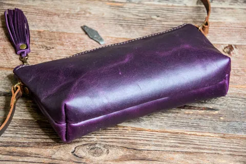 Special Edition Colors | Mini Leather Zip Bag | Handmade Purse