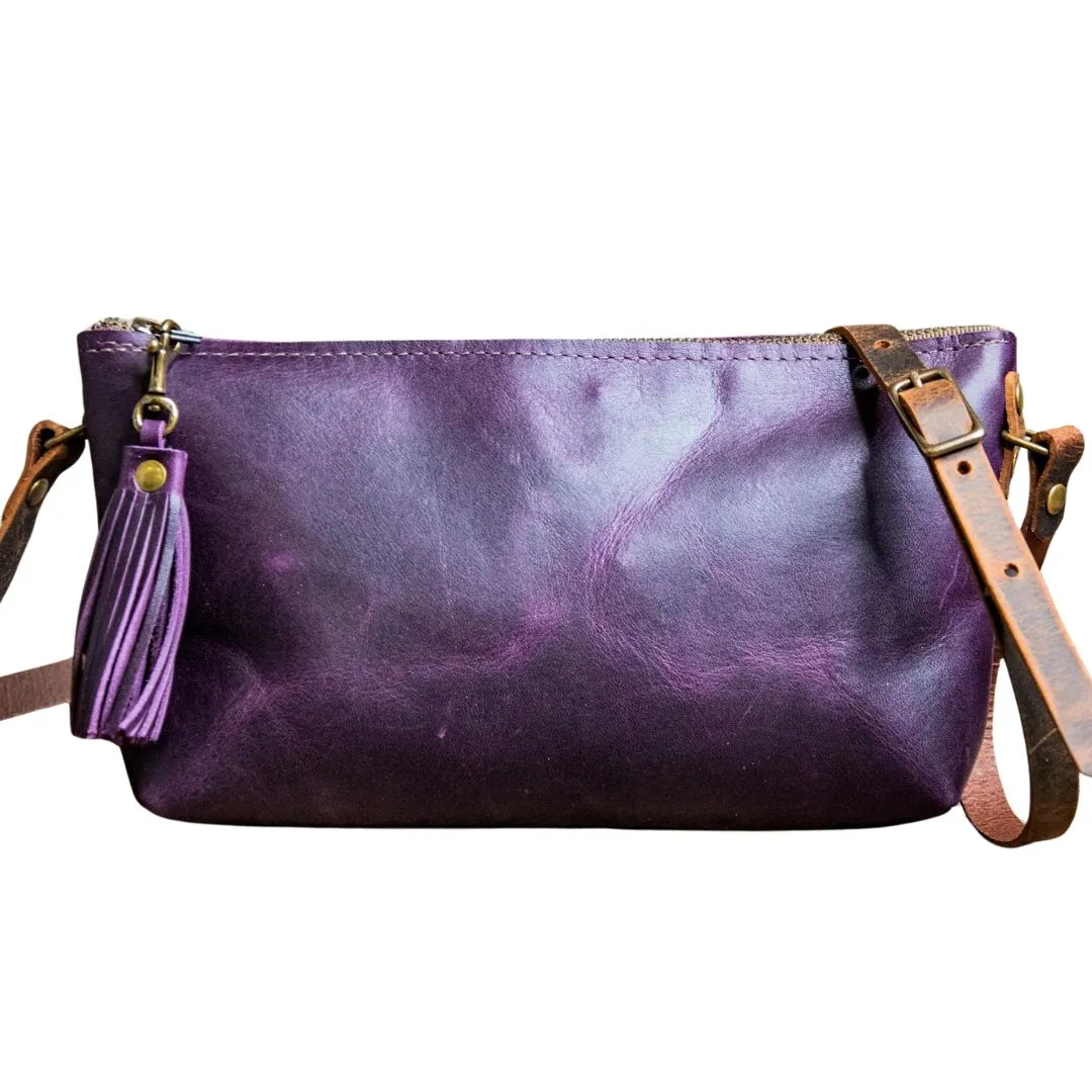 Special Edition Colors | Mini Leather Zip Bag | Handmade Purse