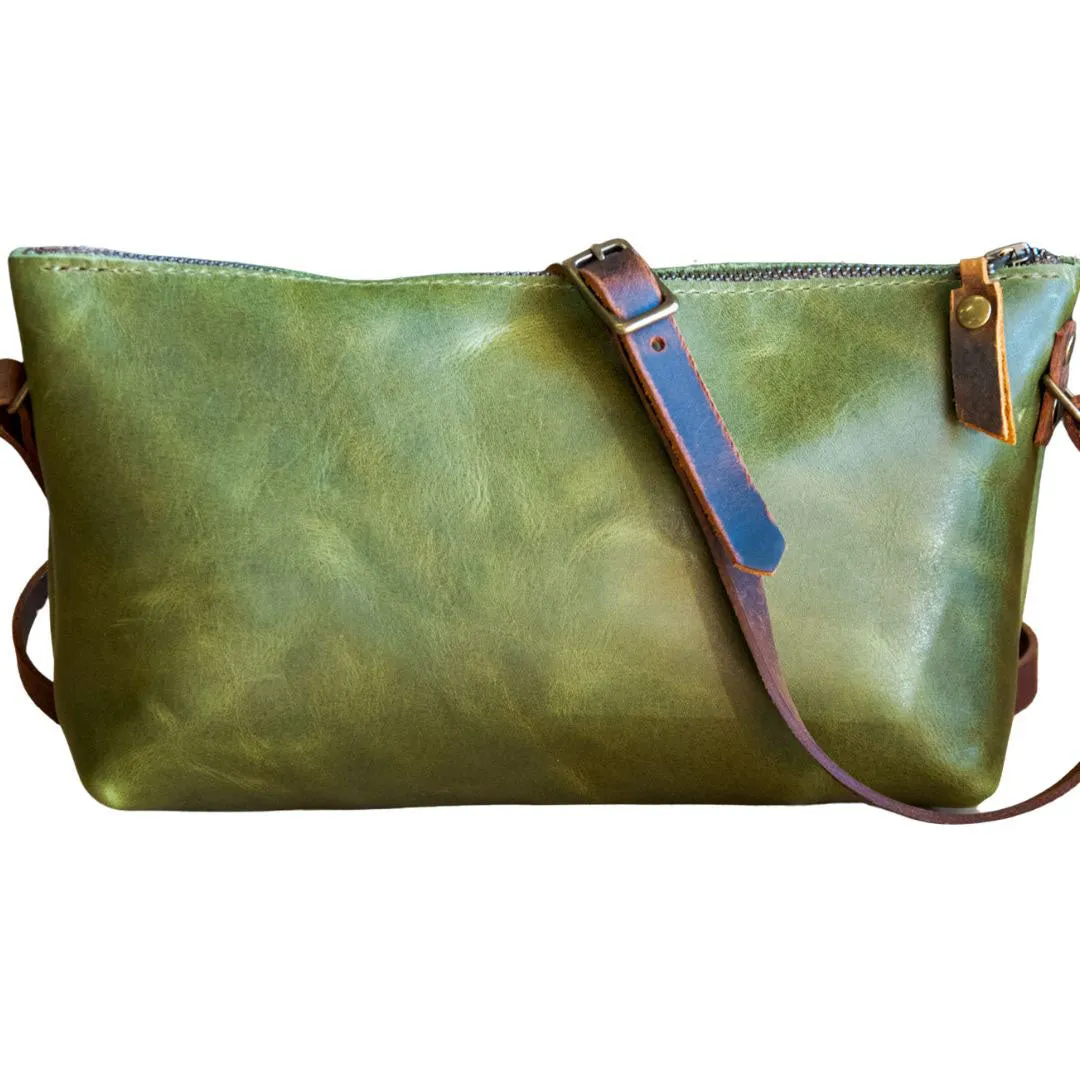Special Edition Colors | Mini Leather Zip Bag | Handmade Purse