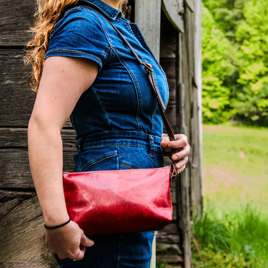 Special Edition Colors | Mini Leather Zip Bag | Handmade Purse