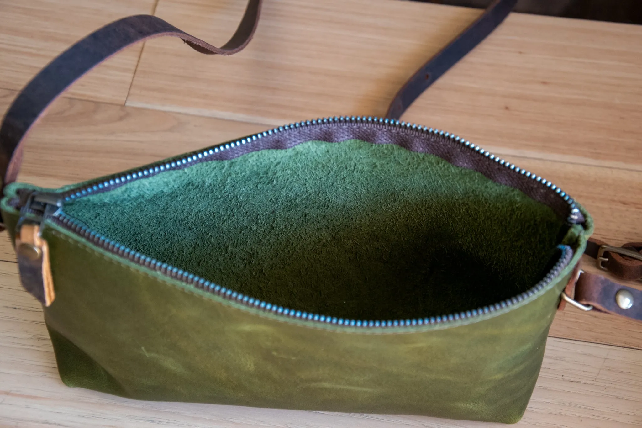 Special Edition Colors | Mini Leather Zip Bag | Handmade Purse