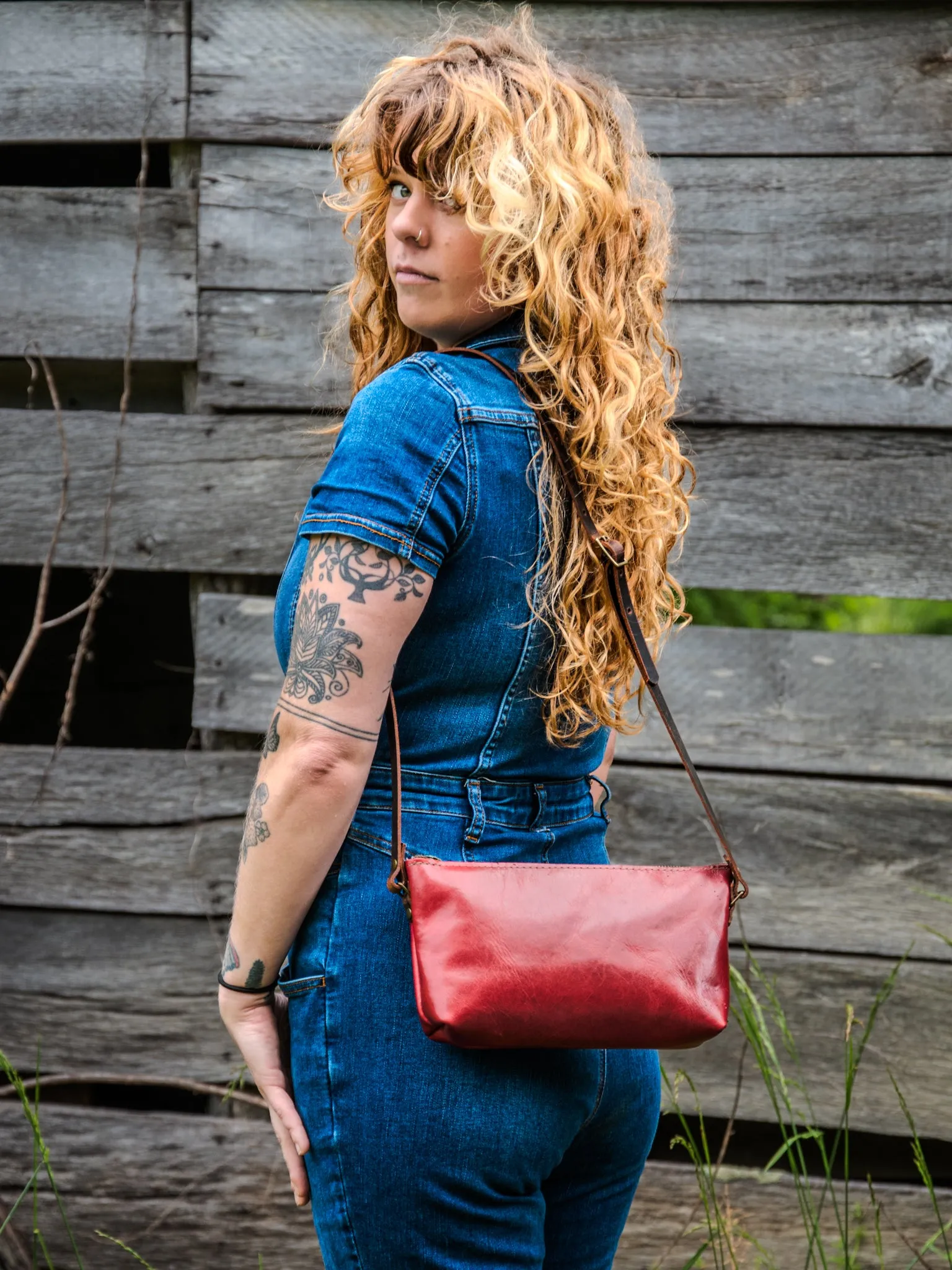 Special Edition Colors | Mini Leather Zip Bag | Handmade Purse