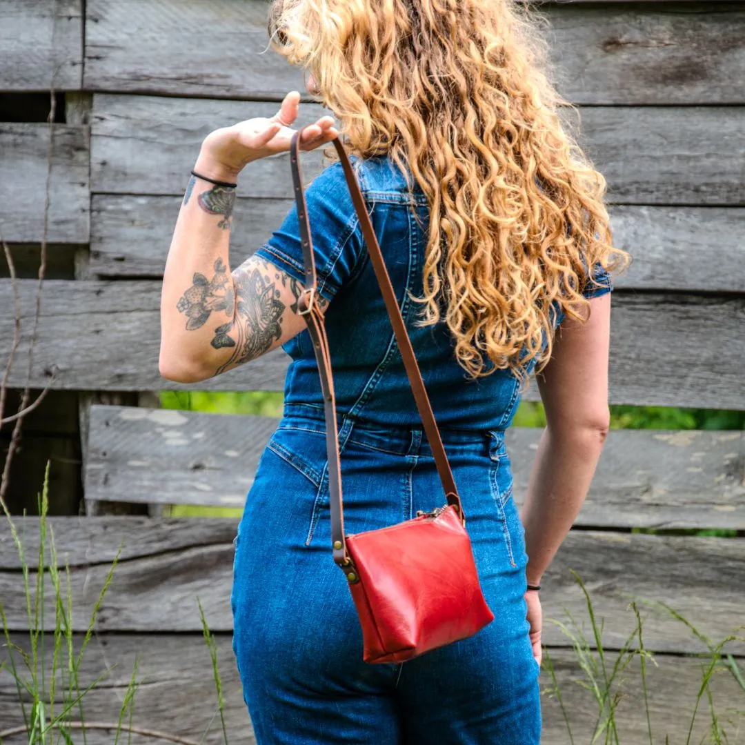 Special Edition Colors | Mini Leather Zip Bag | Handmade Purse