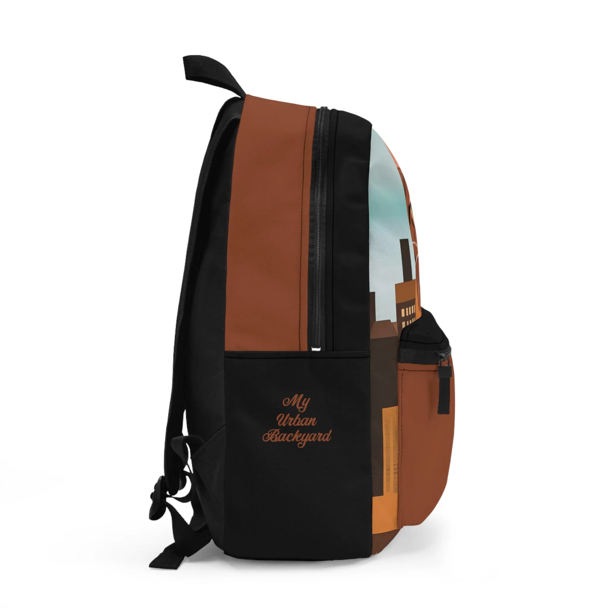 Urban Tabby Cat, Backpack with Computer Pocket and Padded Back