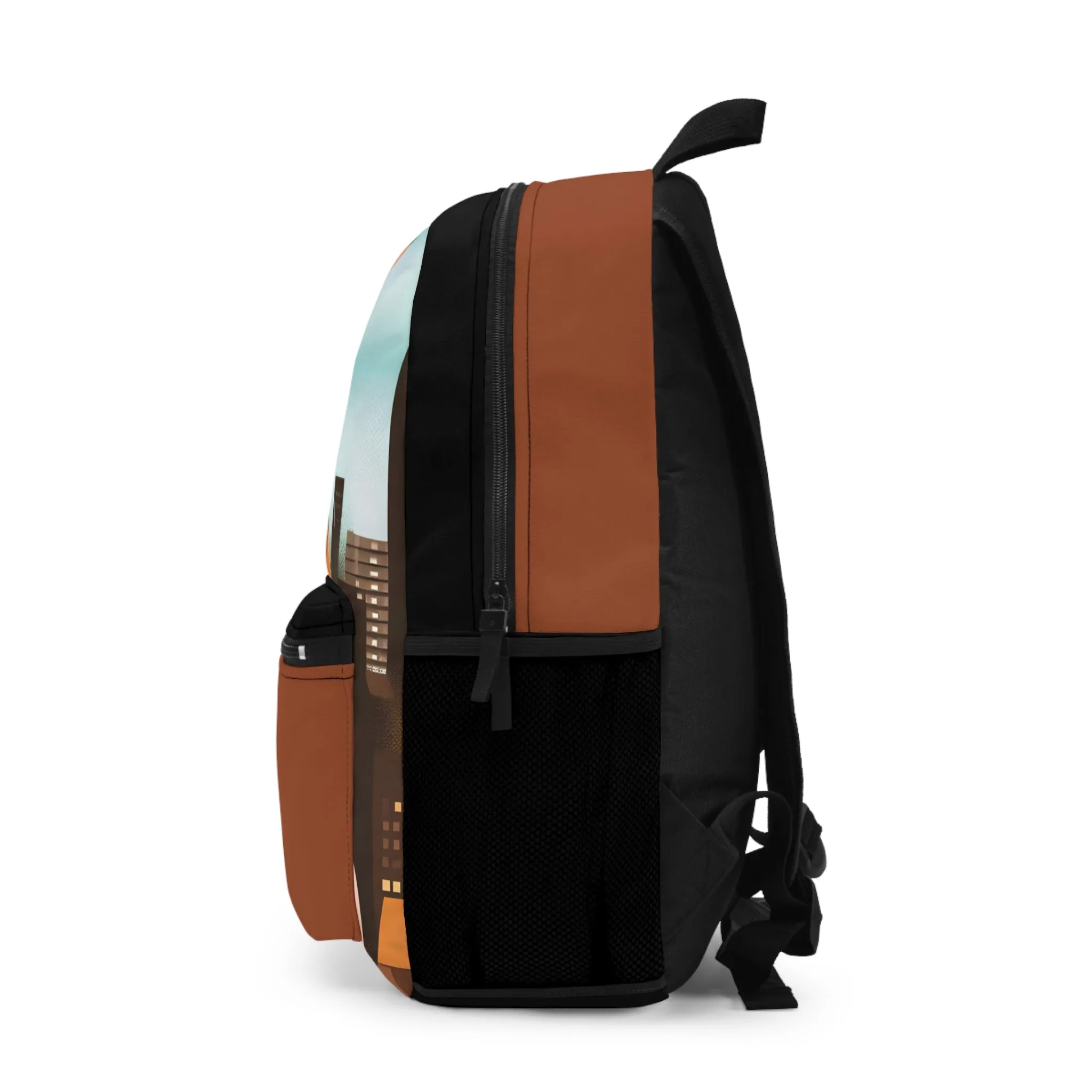 Urban Tabby Cat, Backpack with Computer Pocket and Padded Back
