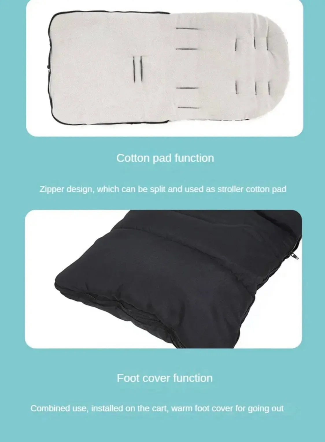 Versatile Universal Stroller Footmuff Waterproof Cover /Sleeping Bag