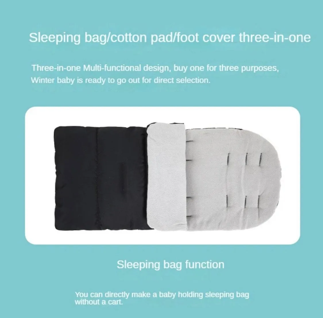Versatile Universal Stroller Footmuff Waterproof Cover /Sleeping Bag