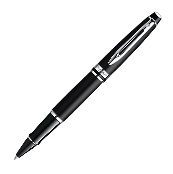 Waterman Expert Matte Black Chrome Trim Rollerball